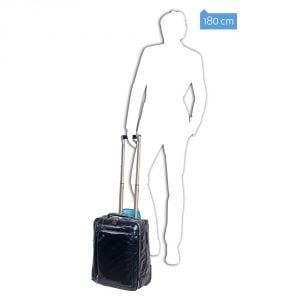 Trolley nero Piquadro proporzioni